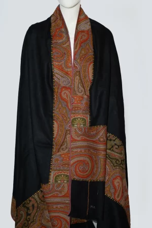 Kashmiri Jamawar W/Border Shawl
